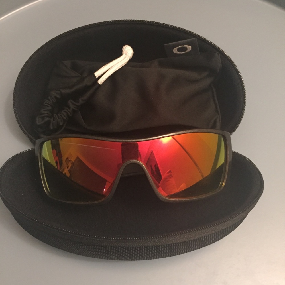 Batwolf Oakley  sunglasses red mirror/back set